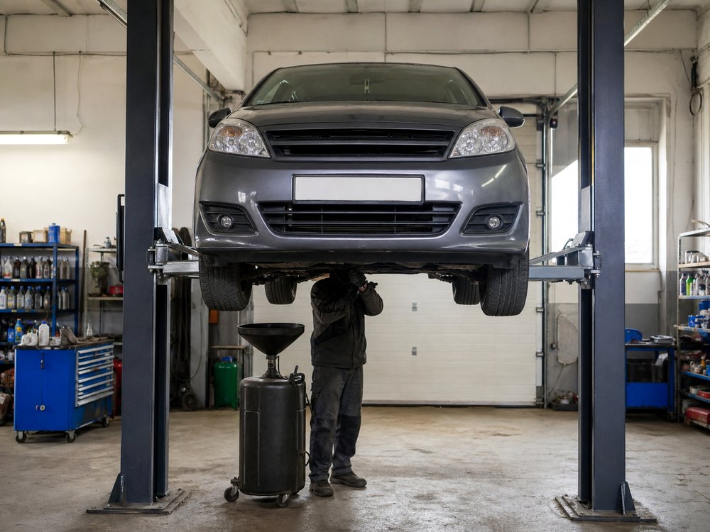 Įmonės lengvasis automobilis remontuojamas Autopostas dirbtuvėse